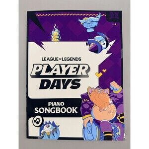 League of Legends Player Days Piano Songbook Official Sheet Music Rare Promo